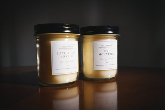 Soy Candles Next to Eachother