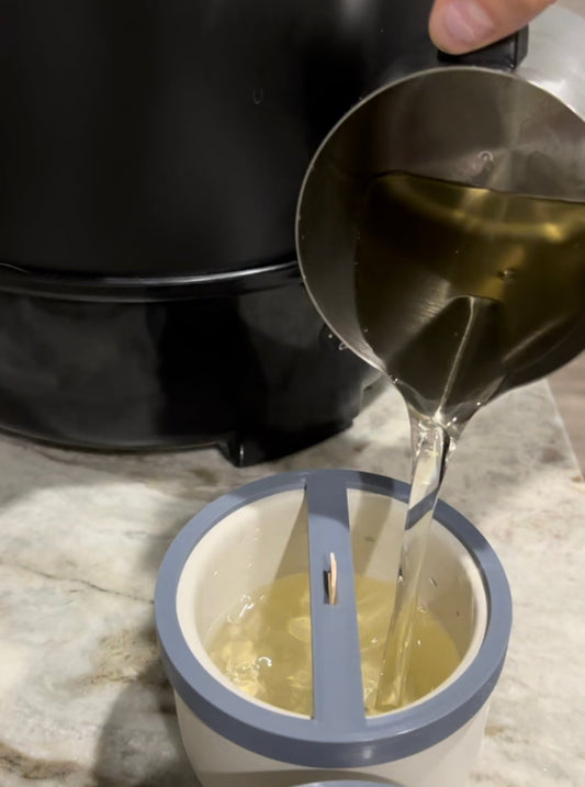 Pouring a Soy Candle