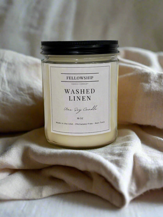 Washed Linen Soy Candle