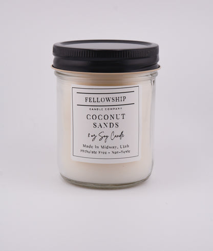 Coconut Sands 8oz Soy Candle