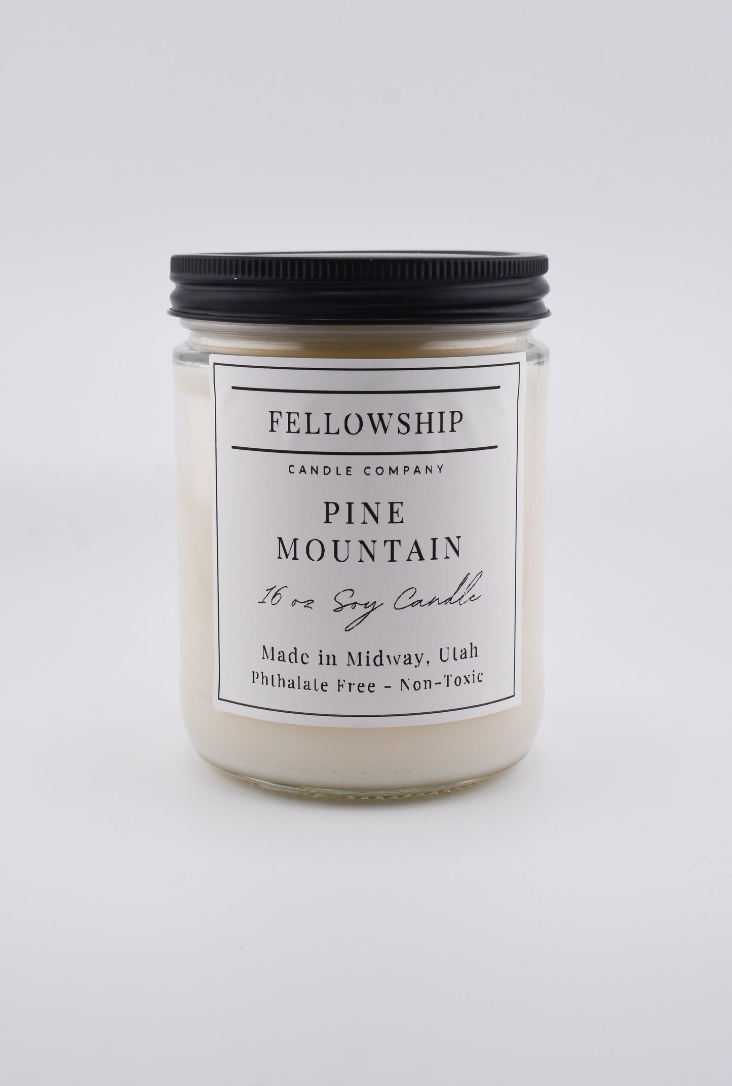 Fellowship Candle Company Pine Mountain candle on a white background