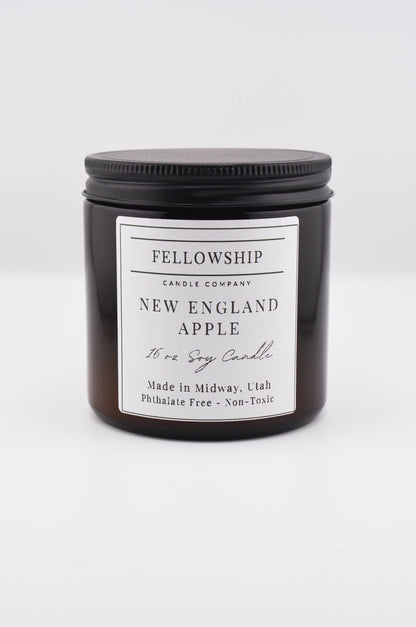New England Apple Non Toxic Amber Candles