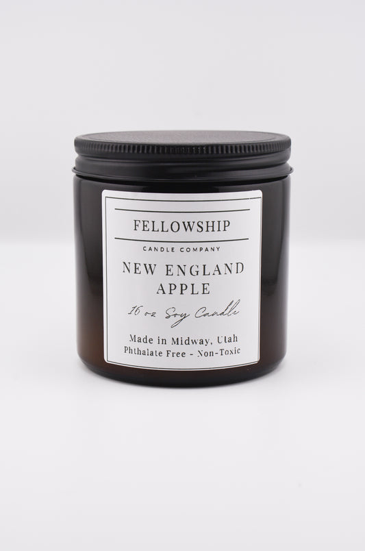 New England Apple Non Toxic Amber Candles