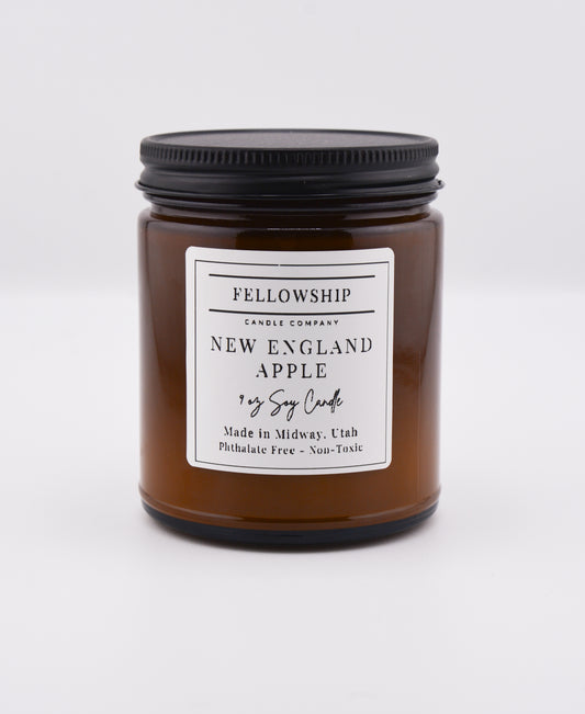 New England Apple Non Toxic Amber Candles