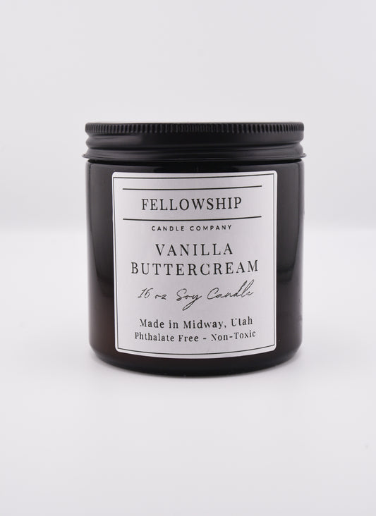Vanilla Buttercream Non Toxic Amber Candles