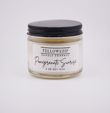 Pomegranate Sunrise 2 oz Soy Candle